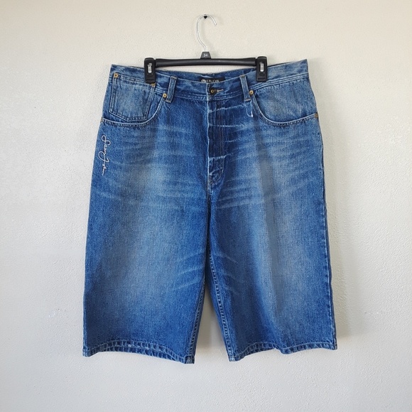 Sean John Other - Sean John Baggy Denim Shorts Size 38